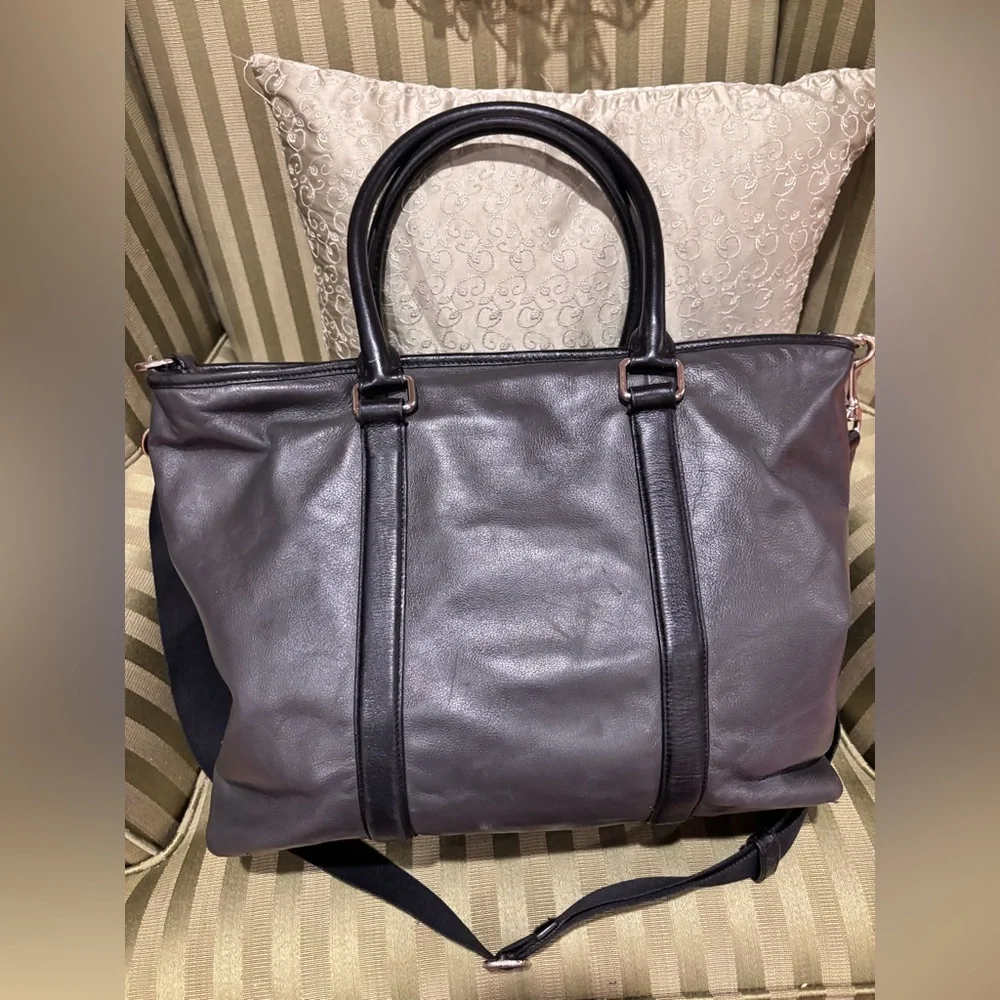 Coach Metropolitan Business Bag Briefcase‎ Pebbled Leather